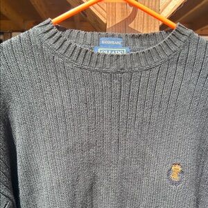 Chaps Dark Green Crewneck Sweater